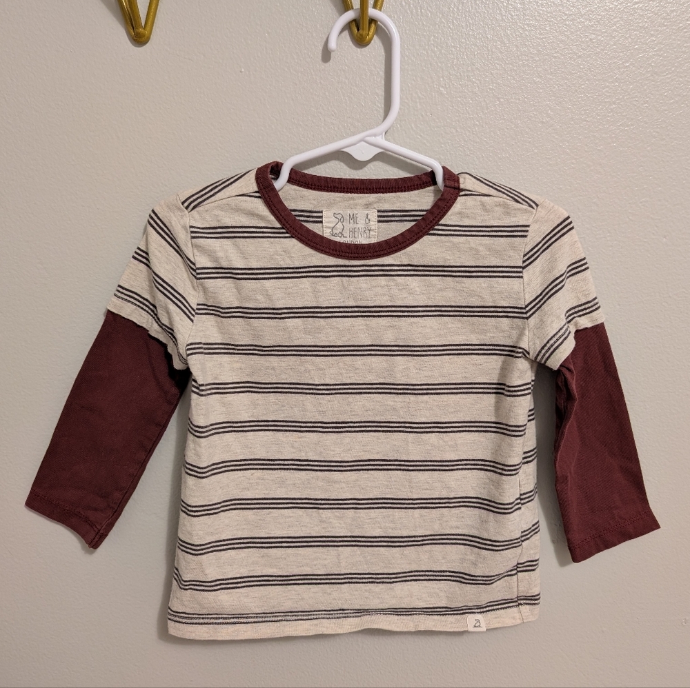 Me & Henry London - Striped Long Sleeve Tee Shirt